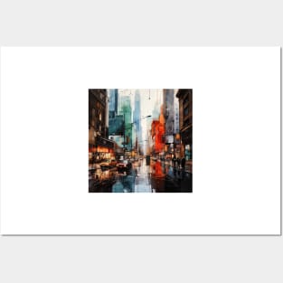 painted city Posters and Art